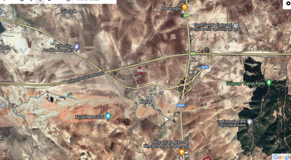 KARAKÖPRÜ KIZLARDA ÖKÜZTAŞI MEVKİ TARLA 9.500 M2 2.500 TLM2