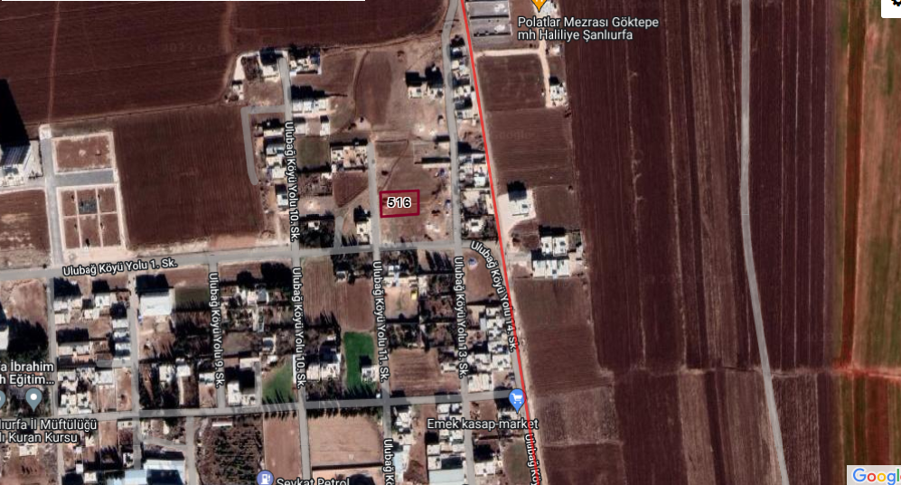 HALİLİYE ULUBAĞDA ARSA 1.022 M2 7000 TLM2