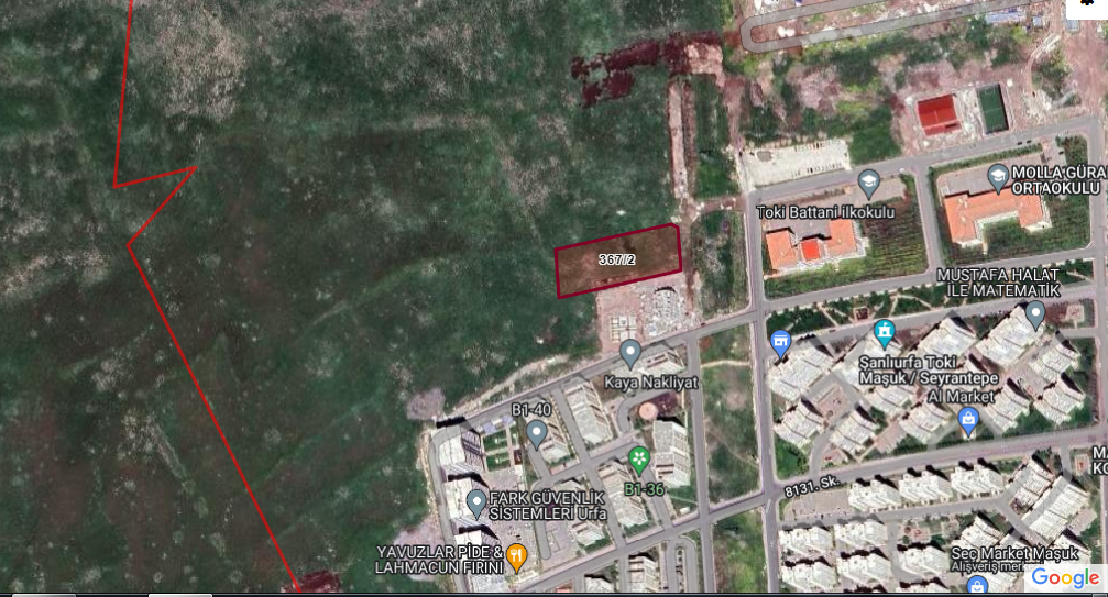 KARAKÖPRÜ SEYRANTEPEDE KAT KARŞILIGI ARSA 4.412 M2 15000TLM2