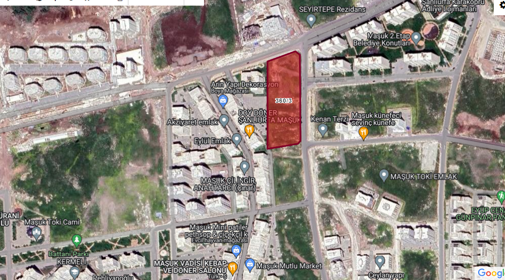 KARAKÖPRÜ SEYRANTEPEDE KAT KARŞILIGI ARSA 10.376 M2