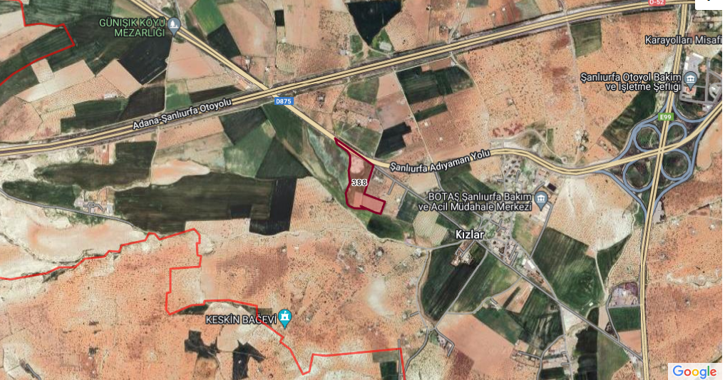 KARAKÖPRÜ KIZLARDA TARLA 38.100 M2DEN 26.000 M2 SATILIKTIR 2.500 TLM2