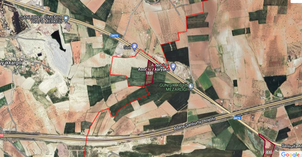 KARAKÖPRÜ KIZLARDA TARLA 25.000 M2 2.500 TLM2