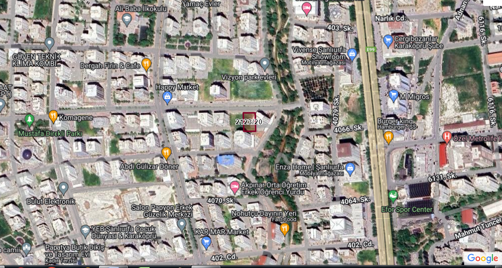 KARAKÖPRÜ BATIKENTTE SATILIK ARSA 832 M2 18.630 TLM2