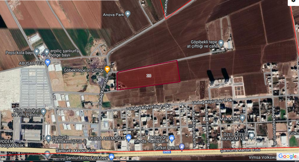HALİLİYE ULUBAĞDA SATILIK TARLA 50.600 M2 DEN 12.650 M2 2.000 TLM2 SATILIKTIR