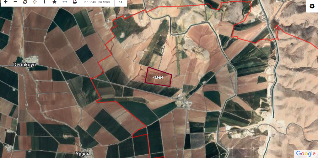 EYYÜBİYE KARAALİDE SATILIK TARLA 201.868 M2 350 TLM2