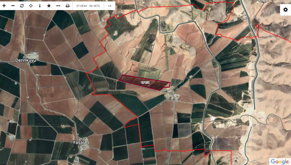 EYYÜBİYE KARAALİDE SATILIK TARLA 253.966 M2 350 TLM2