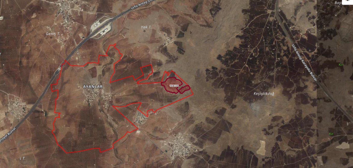 KARAKÖPRÜ AYANLARDA BAĞ FISTIKLIK 161.526 M2 950 TLM2