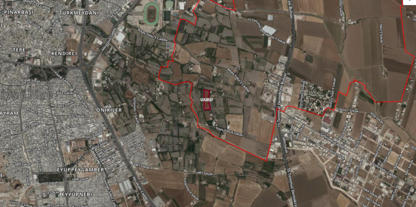 HALİLİYE SIRRINDA BAHÇE 11.951 M2 2.500 TLM2