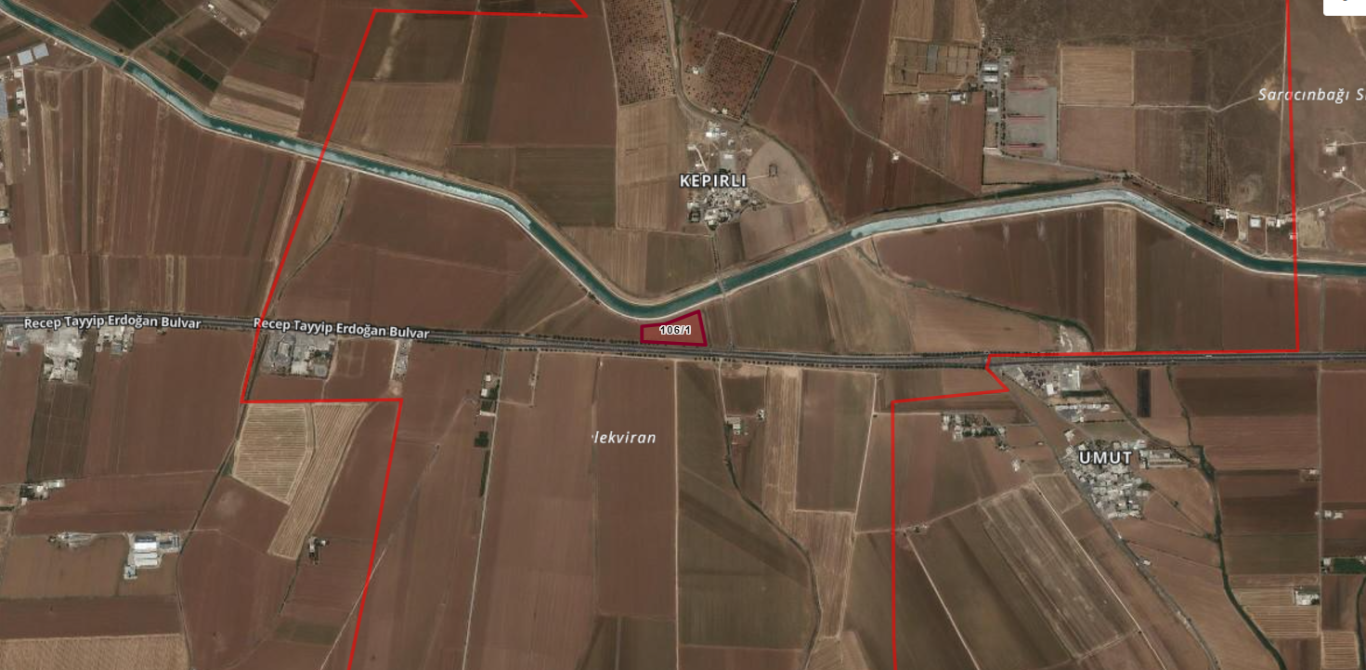 HALİLİYE KEPİRLİDE TARLA 14.819 M2 1 MİLYON DOLAR