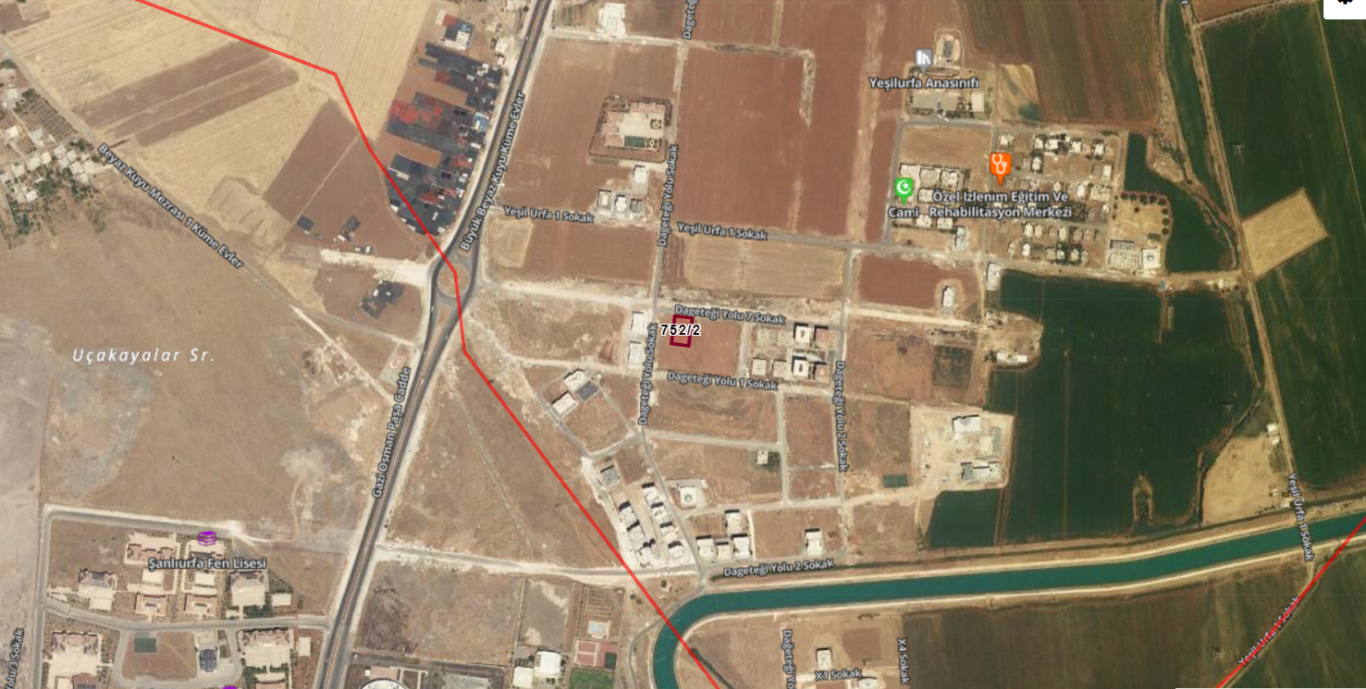 HALİLİYE DAĞETEĞİNDE ARSA 1.295 M2 11.500 TLM2