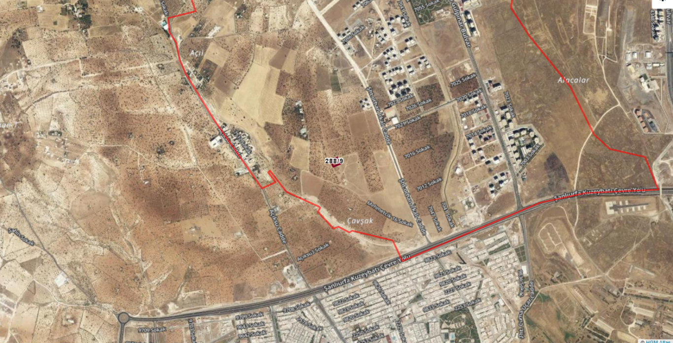 KARAKÖPRÜ MEHMETÇİKTE ARSA 2.220 M2 7.500 TLM2