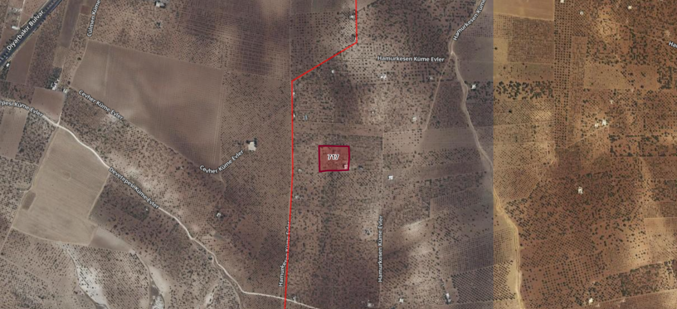 KARAKÖPRÜ HAMURKESENDE 8.300M2 SATILIK TARLA 1.500TLM2