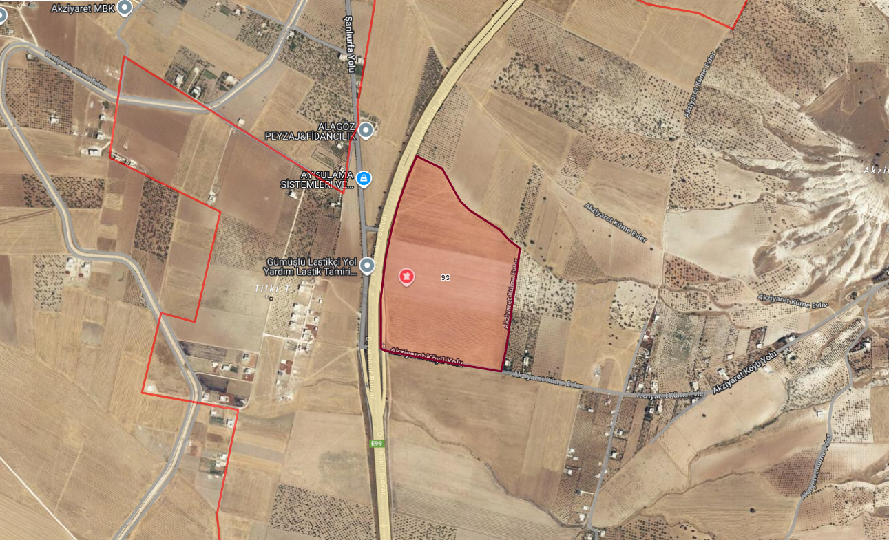 KARAKÖPRÜ KÜÇÜKAKZİYARETTE 159.323M2 İÇİNDEN 53.000M2 SATILIK TARLA 