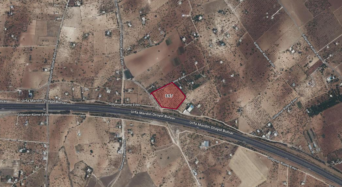 KARAKÖPRÜ GÖLPINARDA SATILIK 18.519M2 TARLA 2.000TL M2 