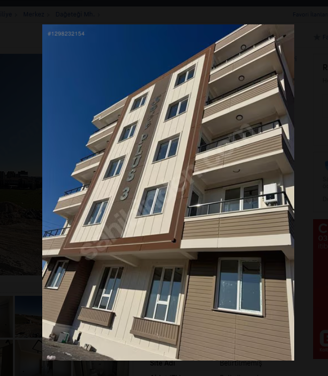 HALİLİYE DAĞETEĞİNDE 1.KAT 1+1 ODALI SATILIK DAİRE 