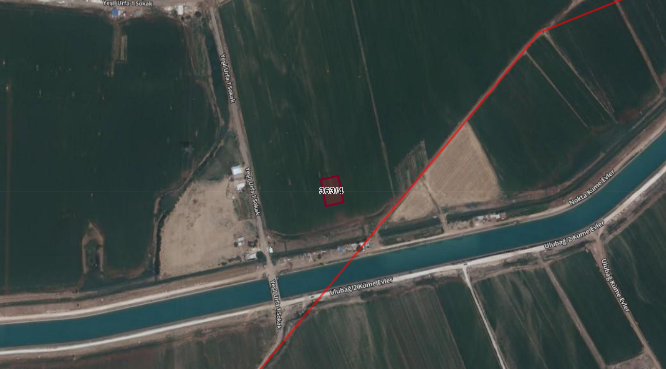 HALİLİYE DAĞETEĞİNDE SATILIK 1.050 M2 ARSA  8.500 TL/M2