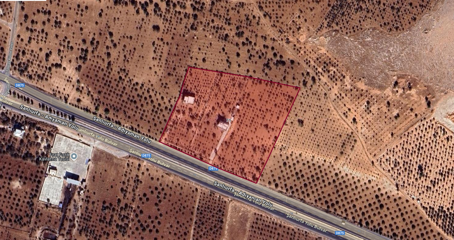 BOZOVA KESMETAŞTA 23.379M2 İÇİNDEN 11.5 DÖNÜM SATILIK FISTIKLIK 