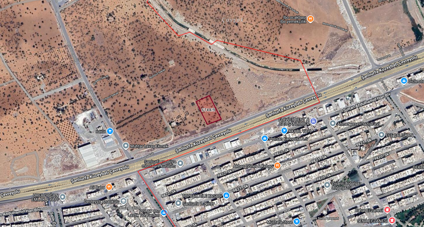 HALİLİYE DEVTEYŞTİNDE 4.024M2 SATILIK ARSA 