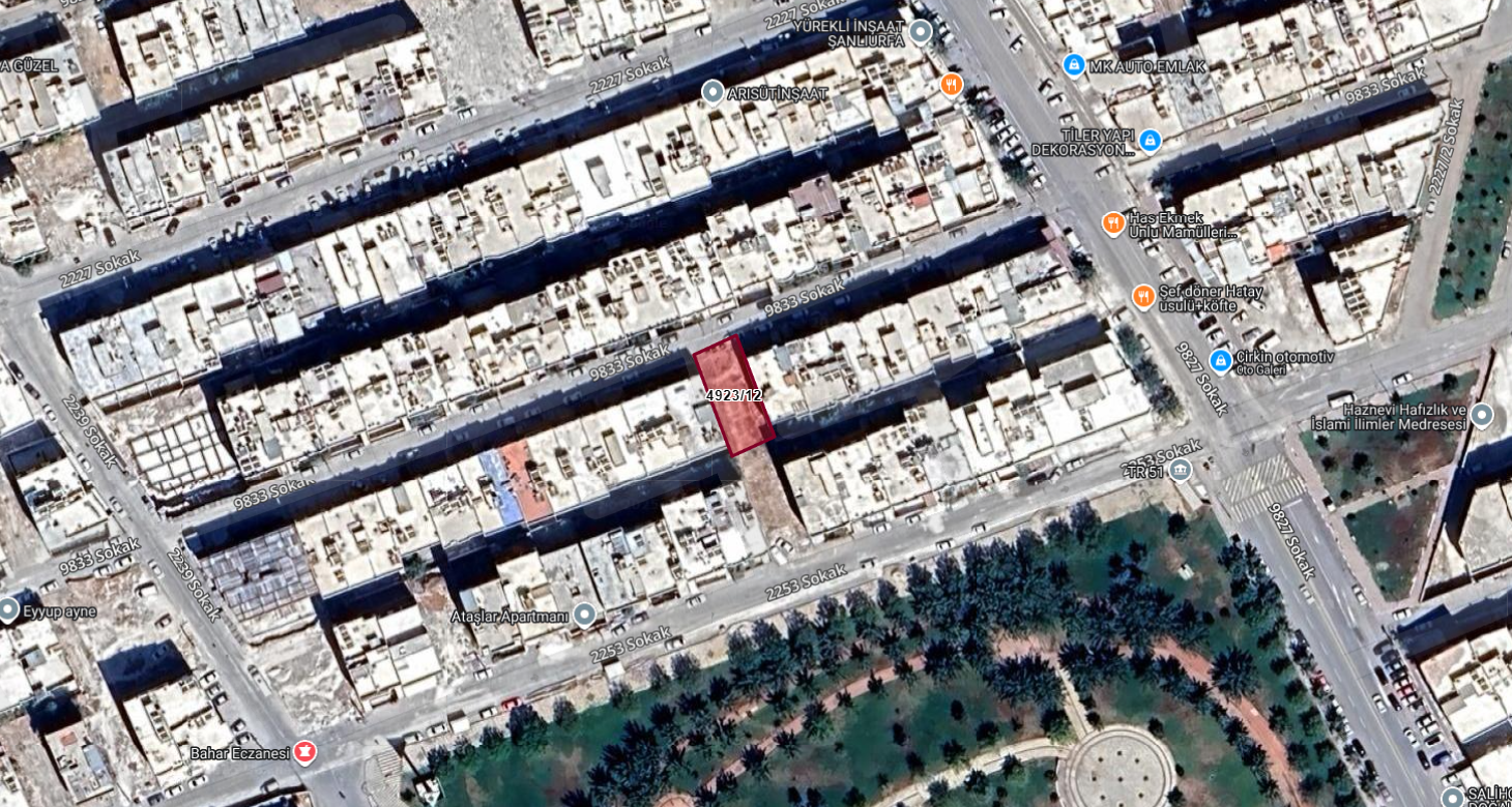 HALİLİYE AHMETYESEVİDE 248 M2 SATILIK ARSA 