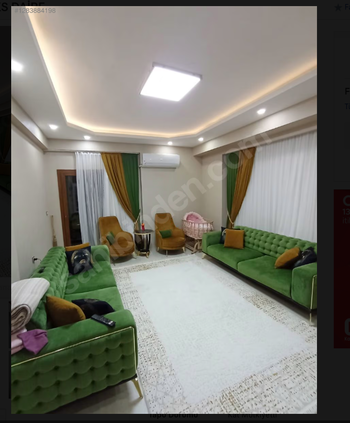 KARAKÖPRÜ YAŞAMPARKTA 8.KAT 4+1 ODALI SATILIK DAİRE 