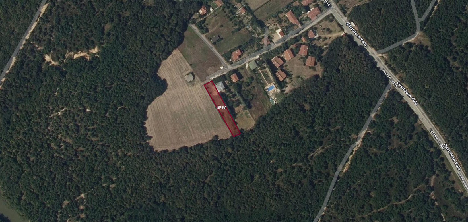 İSTANBUL SİLİVRİ ÇAYIRDERE KÖYÜNDE SATILIK 1.239M2 TARLA 
