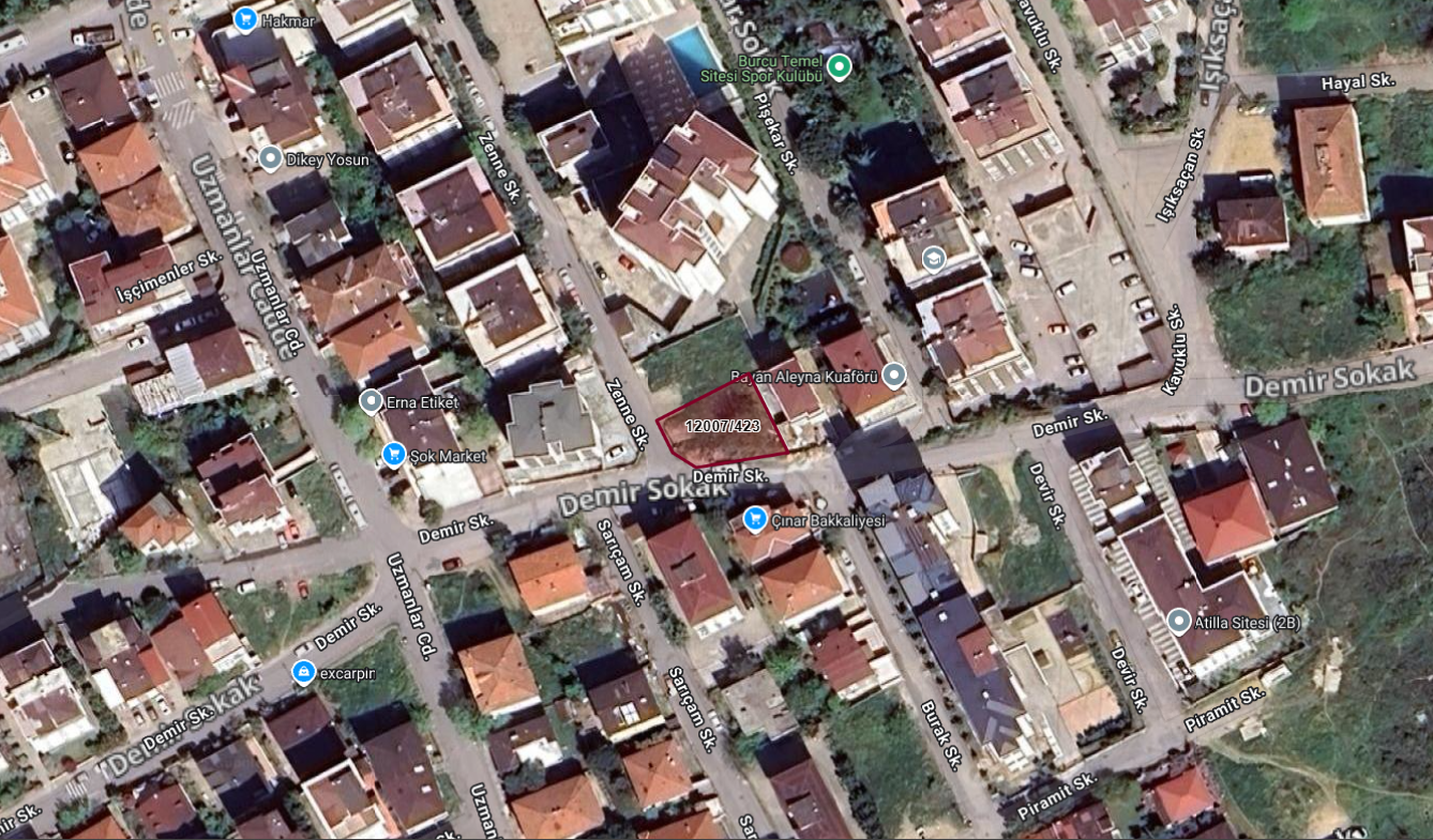 İSTANBUL KARTAL YAKACIKTA 298M2 ARSA 