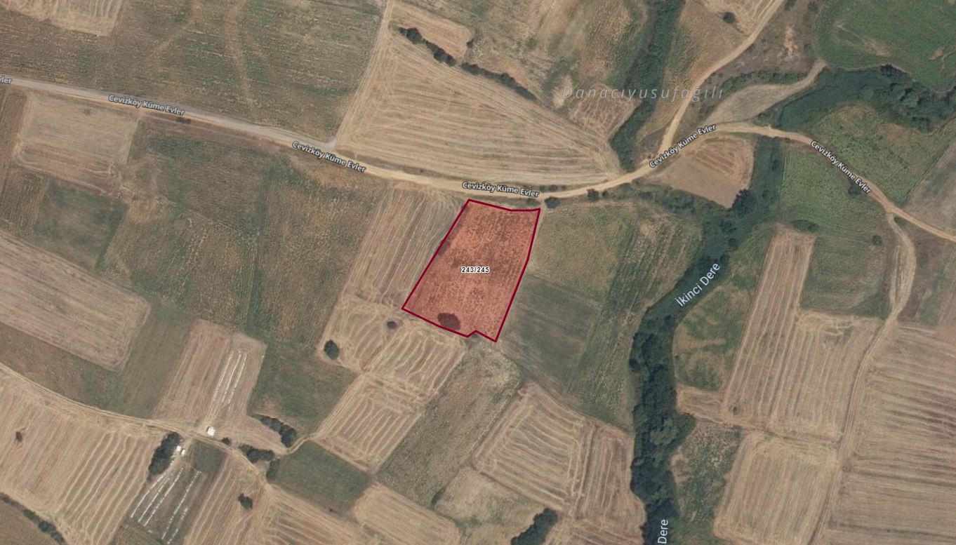 KIRKLARELİ PINARHİSAR CEVİZKÖY KÖYÜNDE 4.607M2 TARLA 