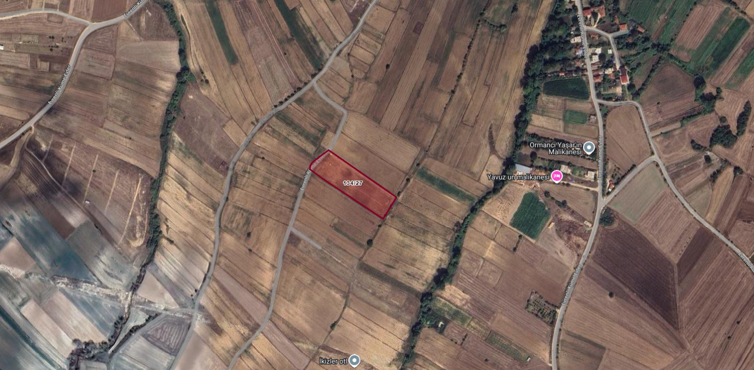 KIRKLARELİ VİZE EVRENLİ KÖYÜNDE 7.537M2 TARLA 