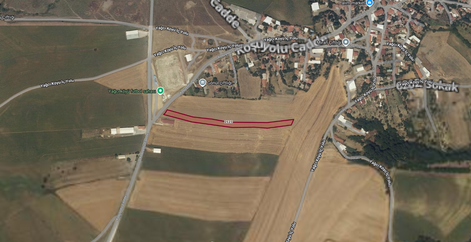 TEKİRDAĞ SÜLEYMANPAŞA YAĞCIDA SATILIK 5.587M2 ARSA 