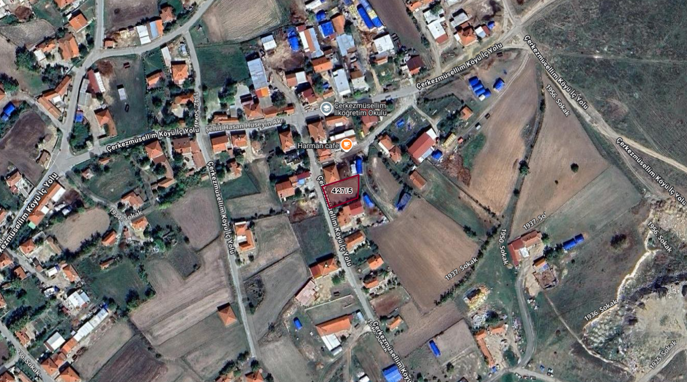 TEKİRDAĞ HAYRABOLU ÇERKEZMÜSELLİM 583M2 ARSA 