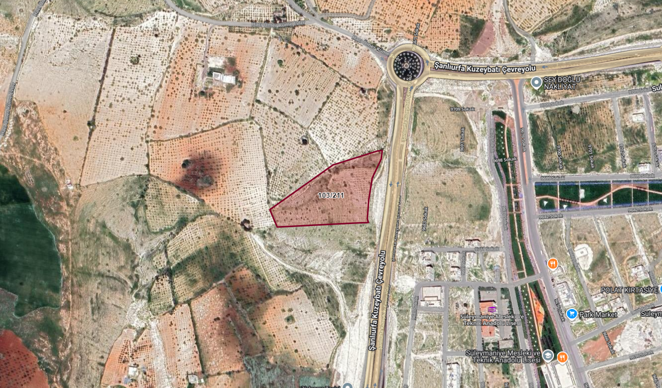 HALİLİYE DEVTEYTŞİNDE 17.971M2 SATILIK BAĞ 