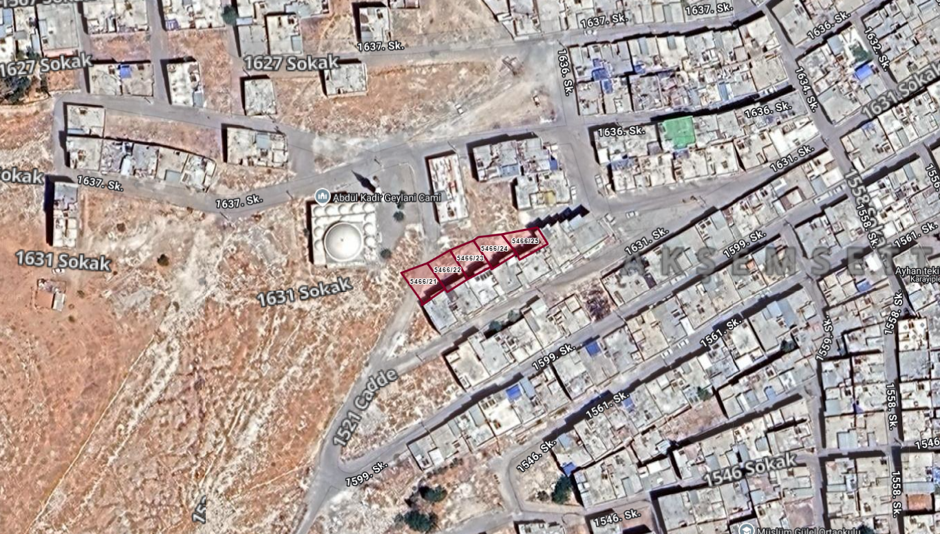 EYYÜBİYE AKŞEMSETTİNDE 5 ADET SATILIK ARSA 