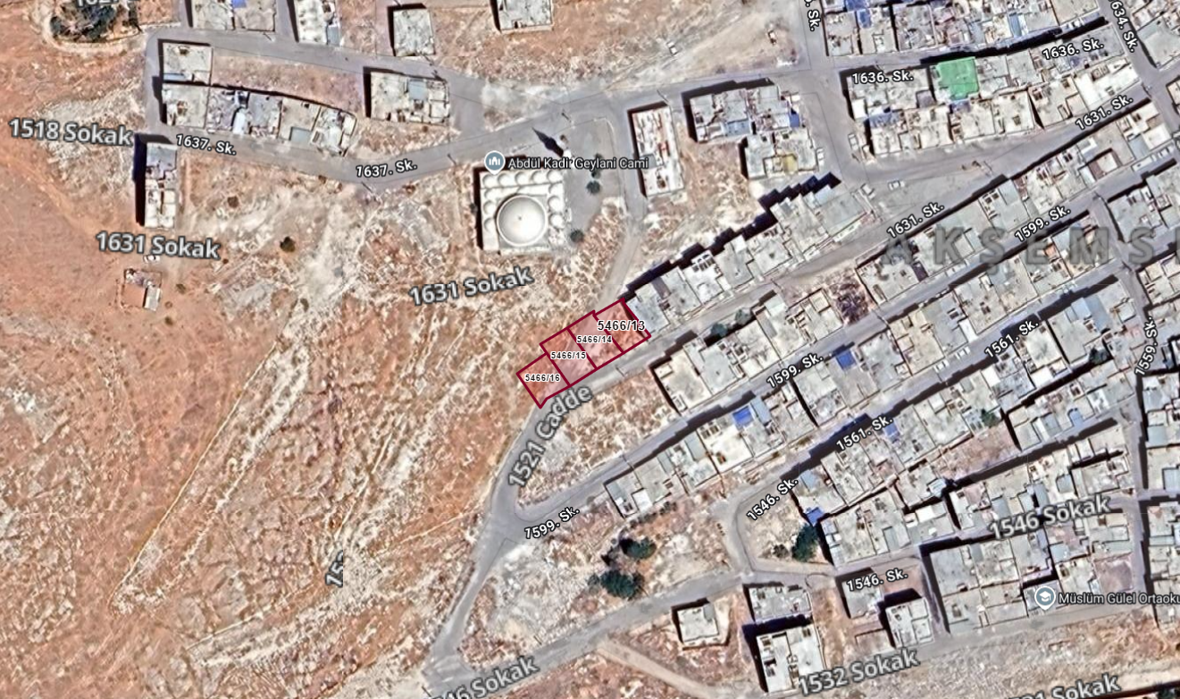 EYYÜBİYE AKŞEMSETTİNDE 4 ADET SATILIK ARSA 